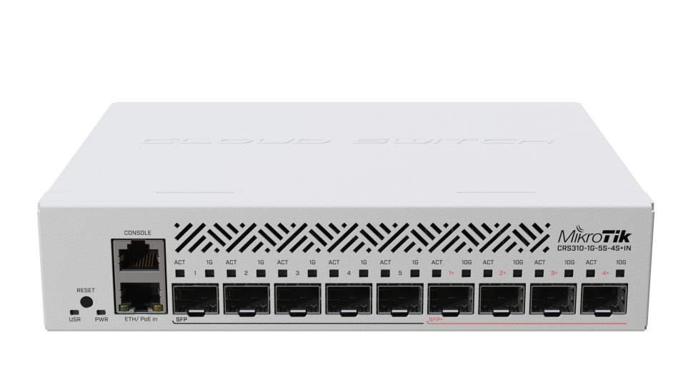 MikroTik CRS310-1G-5S-4S+IN коммутатор
