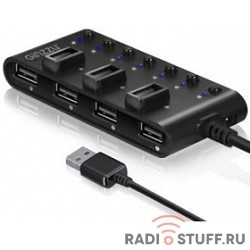 HUB GR-487UB Ginzzu USB 2.0 7 port 