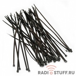 Gembird NYTFR-150x3.6 Стяжки пластиковые, морозостойкие150 мм х 3.6 мм, черные (100 шт.)