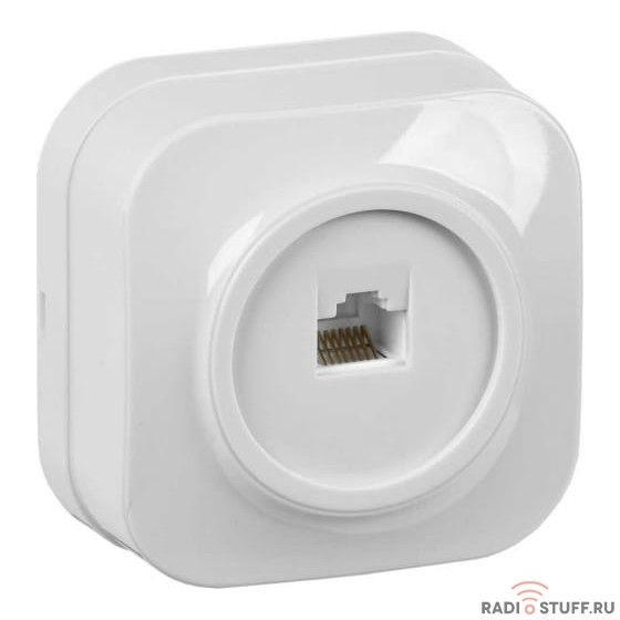 IEK EKH10-K01 РК10-ХБ Розет. 1-ая комп. о/у GLORY белый 