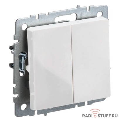 IEK BR-V20-0-10-K01 BRITE Выключ. 2-кл. 10А ВС10-2-0-БрБ бел. 