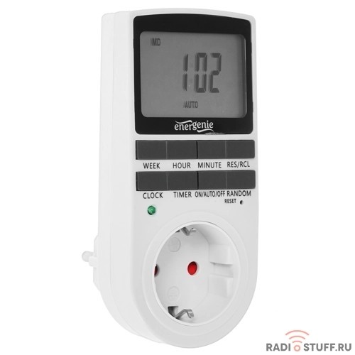Energenie Таймер электрический  EG-SST-01 (LCD-дисплей 2,3?),  белый