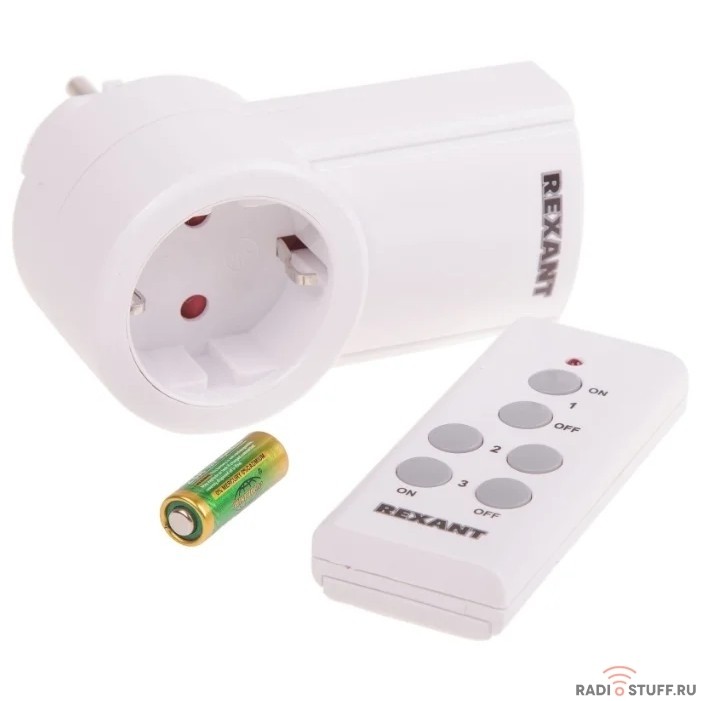 Rexant 10-6020 Радиоуправляемая  розетка c пультом RX-001 (один пульт, одна розетка)