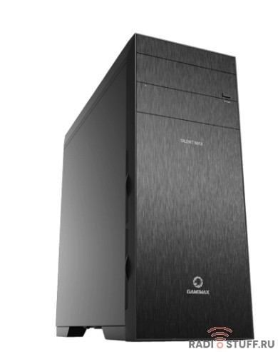 GameMax Корпус GameMax Silent MAX M903X без БП (Midi Tower, ATX, 2*USB2.0;2*USB3.0, CR,шторка, ультра тихий)